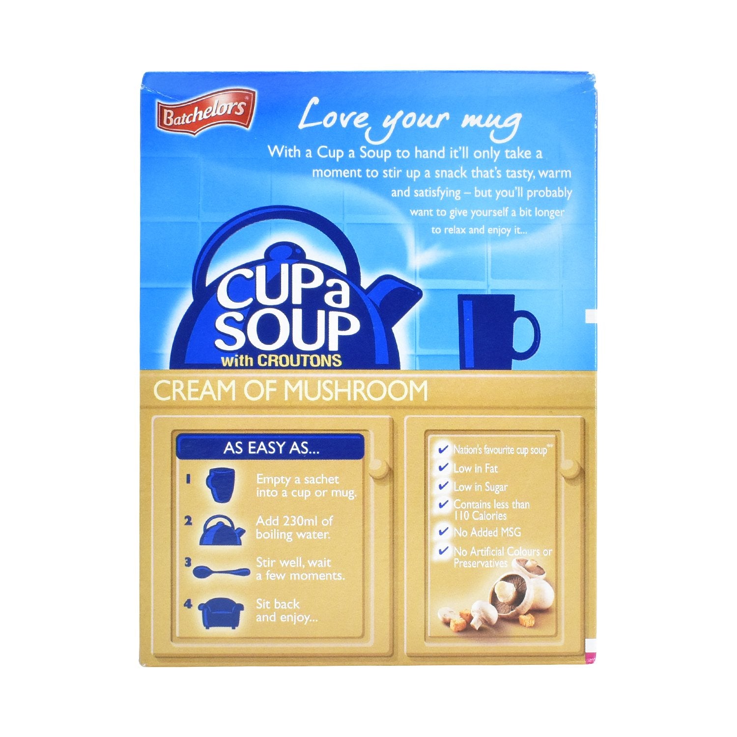 Batchelors Cup a Soup Cream of Mushroom 104g