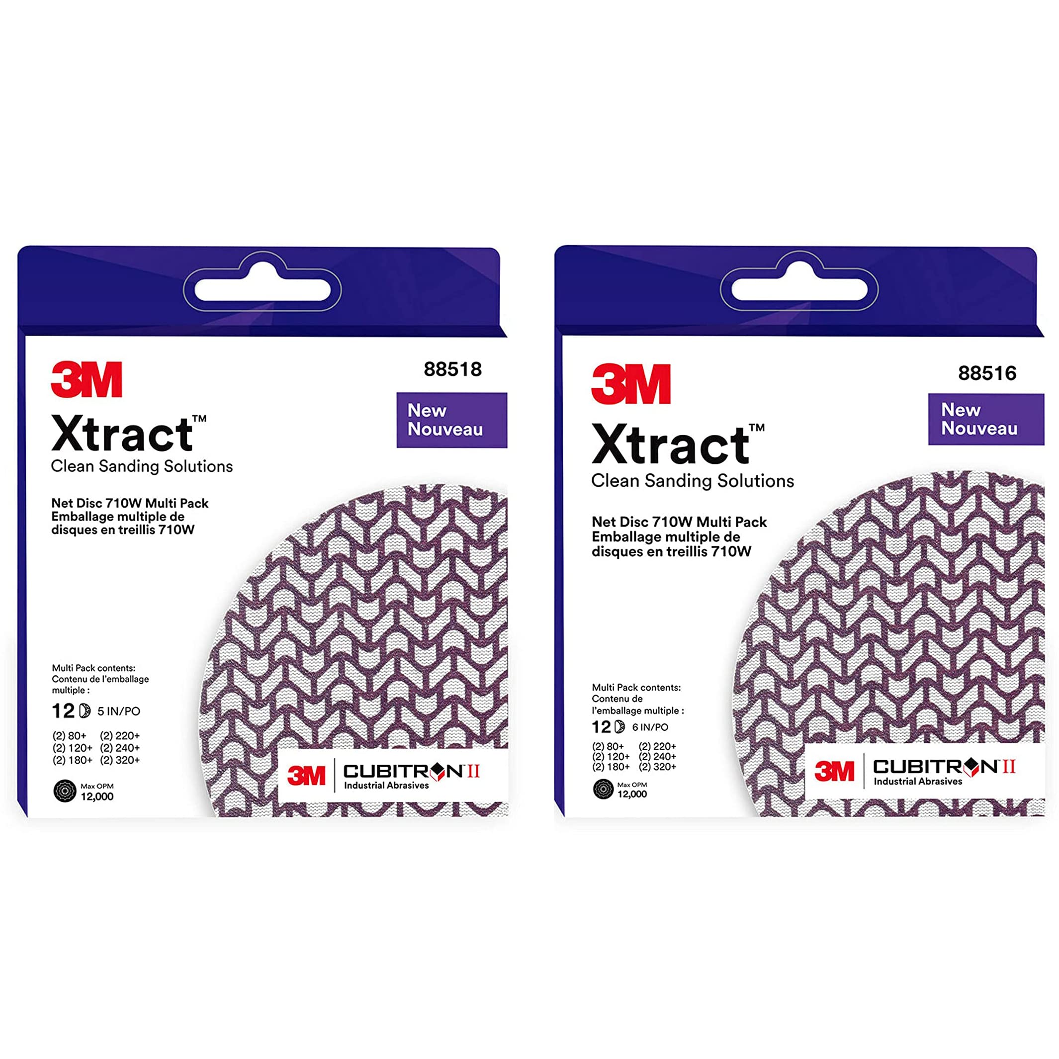 3M Xtract Cubitron II Net Disc 710W,Dust Free Sanding