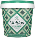 Maldon Salt, Sea Salt Flakes, 20 oz (570 g), Resealable Tub, Kosher, Natural, Handcrafted, Gourmet, Pyramid Crystals