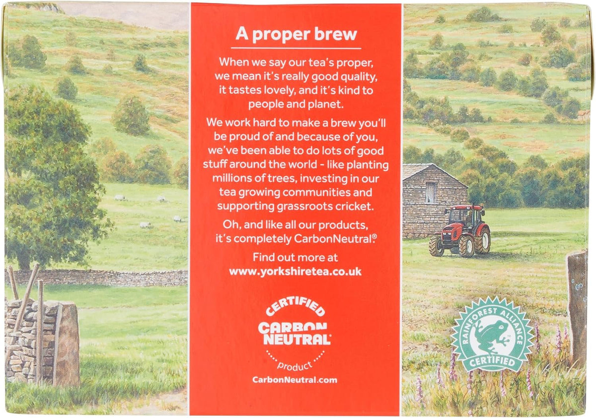 Yorkshire Tea Red 80 Tea Bags 250g