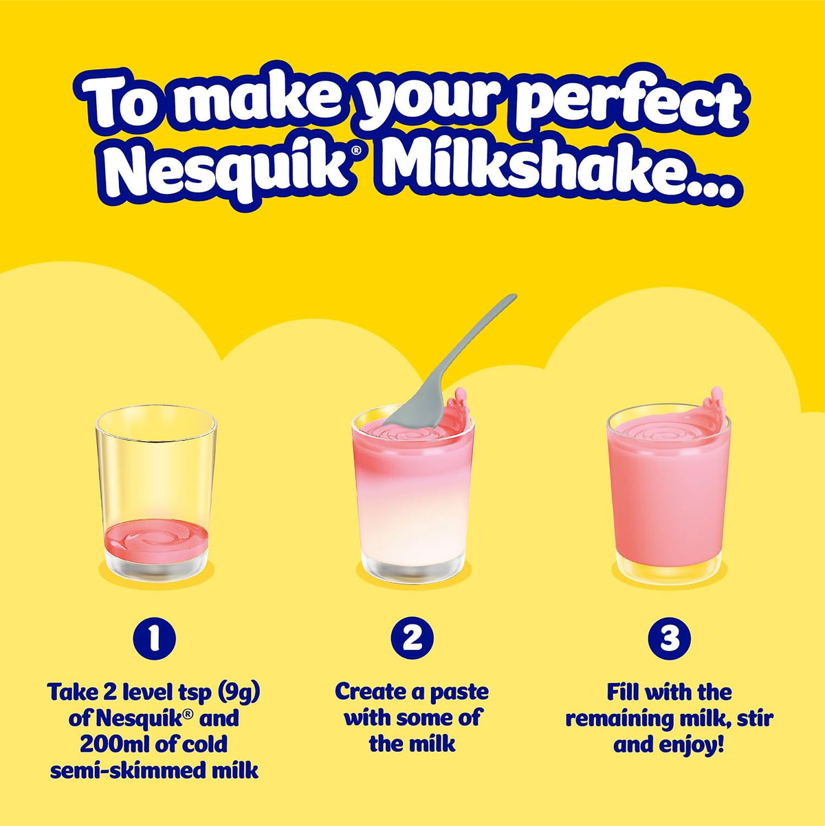 Nesquik Strawberry Flavoured Milkshake Powder