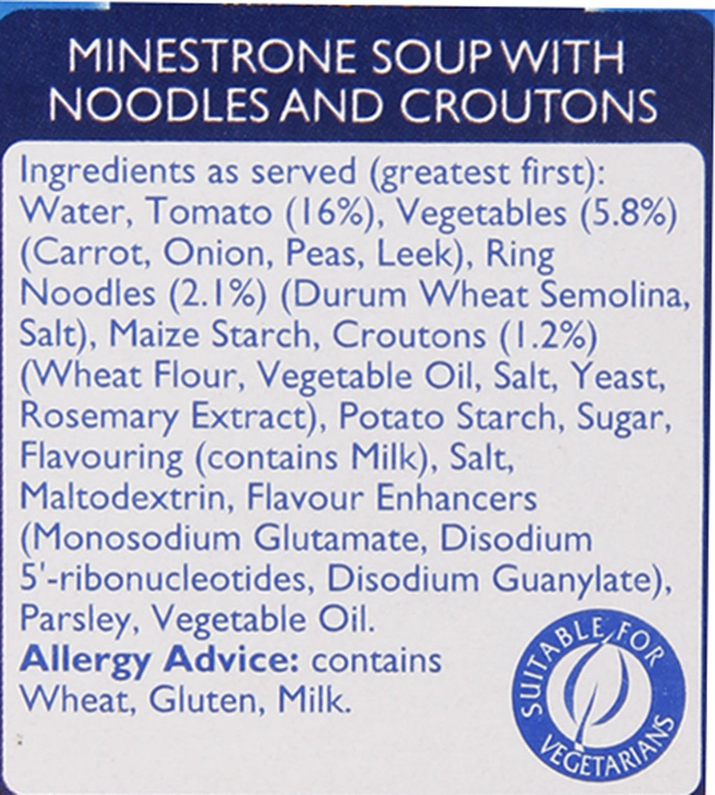 Batchelors - Cup A Soup - Minestrone with Croutons (1 x 94g Box )
